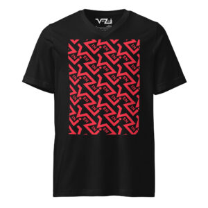 VENZINI RED - Men’s Short Sleeve V-Neck T-Shirt