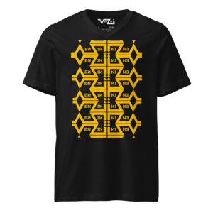 VENZINI YELLOW - Men’s Short Sleeve V-Neck T-Shirt