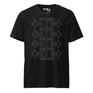 VENZINI BLACK - Men’s Short Sleeve V-Neck T-Shirt