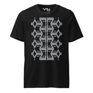 VENZINI GREY - Men’s Short Sleeve V-Neck T-Shirt
