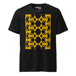 VENZINI YELLOW - Short Sleeve V-Neck T-Shirt