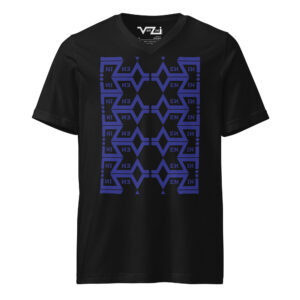 VENZINI BLUE - Short Sleeve V-Neck T-Shirt
