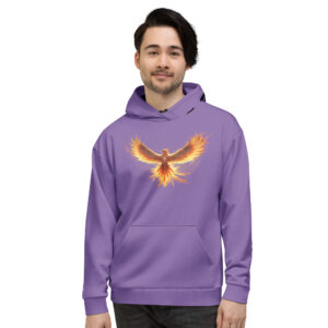 VENZINI BLACK - PHOENIX RISING CE SOIR PURPLE HOODIE