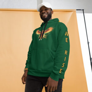 VENZINI GOLD - PHOENIX RISING FOREST GREEN HOODIE