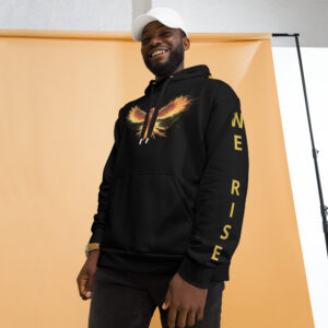 VENZINI GOLD - PHOENIX RISING BLACK HOODIE