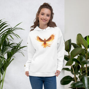VENZINI GOLD - PHOENIX RISING WHITE HOODIE