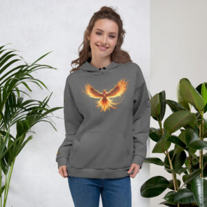 VENZINI GOLD - PHOENIX RISING GRAY HOODIE