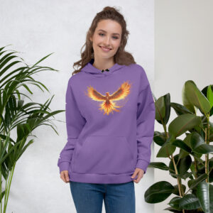 VENZINI WHITE - PHOENIX RISING CE SOIR PURPLE HOODIE