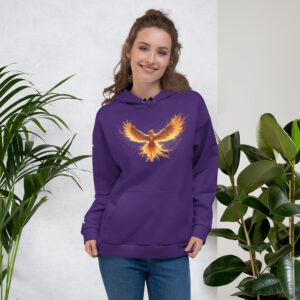 VENZINI WHITE - PHOENIX RISING PURPLE HOODIE