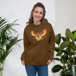 VENZINI WHITE - PHOENIX RISING BROWN HOODIE