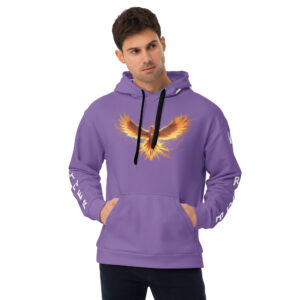 VENZINI WHITE - PHOENIX RISING CE SOIR PURPLE HOODIE