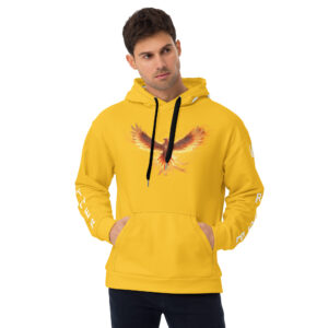 VENZINI WHITE - PHOENIX RISING YELLOW HOODIE