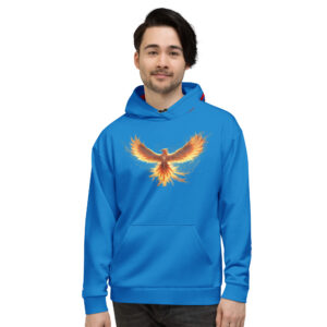 VENZINI RED - Phoenix Rising Royal Blue Hoodie