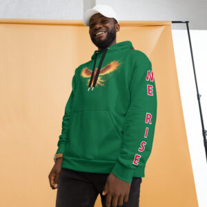 VENZINI RED - Phoenix Rising Jewel Green Hoodie