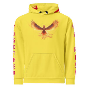 VENZINI RED - Phoenix Rising Bumble Bee Yellow Hoodie