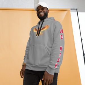VENZINI RED - Phoenix Rising Light Grey Hoodie