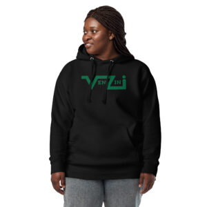 VENZINI GREEN - Women’s Premium Quality Hoodie / Kelly Green Logo