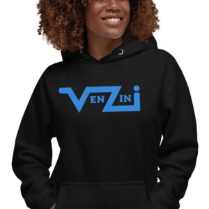 VENZINI TEAL - Women’s Premium Quality Hoodie / Aqua Teal Logo