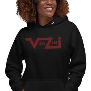 VENZINI RED - Women’s Premium Quality Hoodie / Maroon Logo