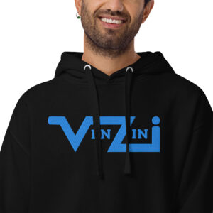 VENZINI TEAL - Men’s Premium Hoodie / Aqua Teal Logo
