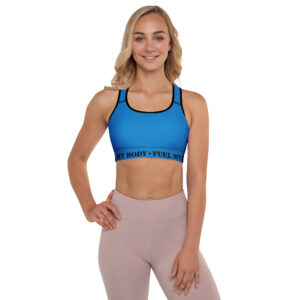 VENZINI BLACK - Royal Blue Padded Sports Bra
