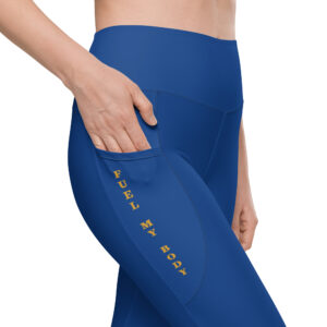 VENZINI GOLD - Cerulean Blue Leggings with pockets