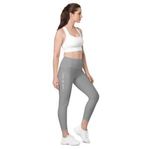 VENZINI WHITE - Grey Leggings with pockets