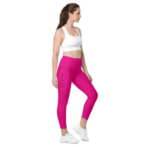 VENZINI BLACK - Fuchsia Pink Leggings with pockets