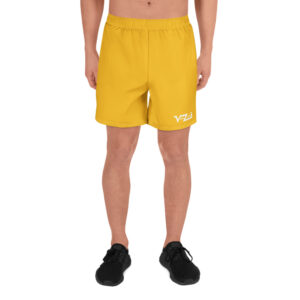 VENZINI WHITE - Yellow Athletic Long Shorts