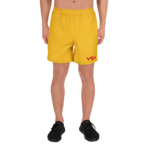 VENZINI RED - Yellow Athletic Long Shorts