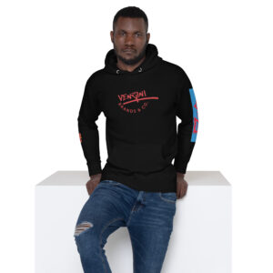 VENZINI RED - Premium Pullover Hoodie Blue Patch