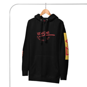 VENZINI RED - Premium Pullover Hoodie Yellow Patch